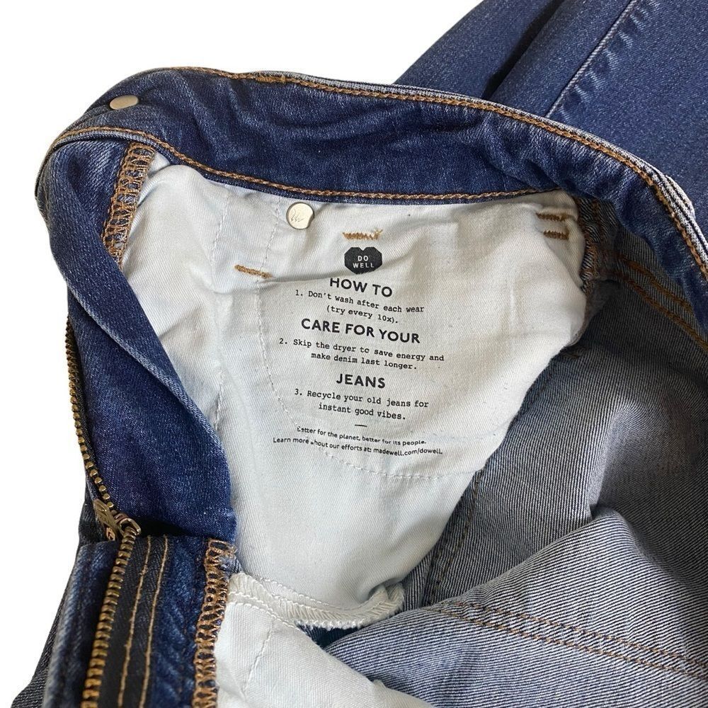 Madewell 24 Curvey High Rise Skinny dark wash jeans - Picture 6 of 9